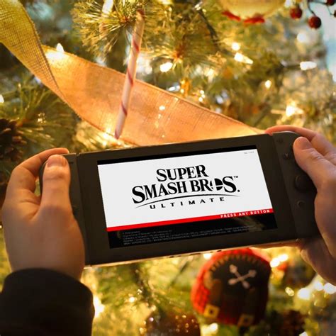 Nintendo Holiday Message Features Super Smash Bros Ultimate Near