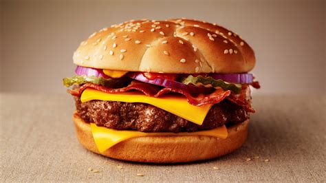 Wallpaper Meat Cheese Bacon Burgers Fast Food Hamburger Whopper
