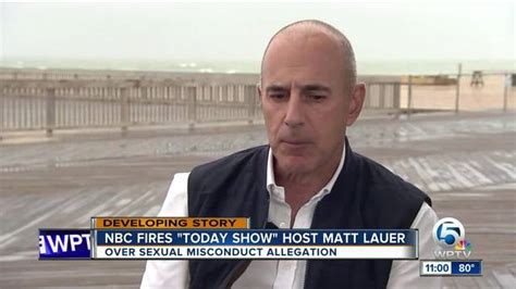 Today Anchor Matt Lauer Fired At Nbc News Over Sexual Misconduct