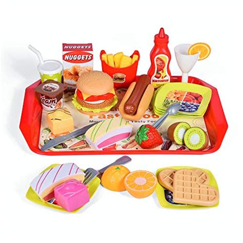 Liberty Imports Slice And Serve Pretend Play Cutting Foods Set Kitchen
