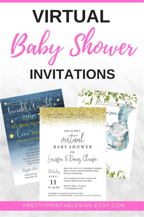 How to give a virtual baby shower. How to host a virtual baby shower | Pretty Printables Ink