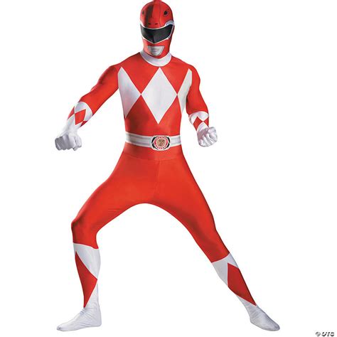 Men S Red Power Ranger Bodysuit Costume