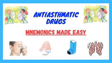 Anti Asthmatic Drugs Mnemonics Pharmacology Mnemonics Made Easy