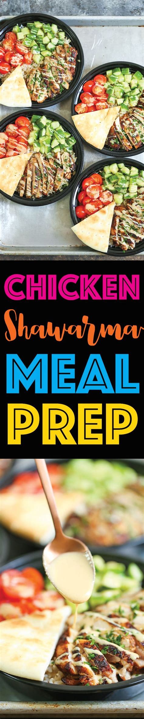 I made pita bread the. Chicken Shawarma Meal Prep | Recipe (With images) | Lunch ...