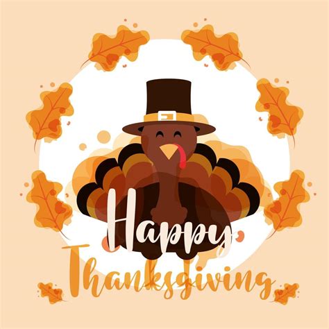 Happy Thanksgiving Turkey 3720134 Vector Art At Vecteezy