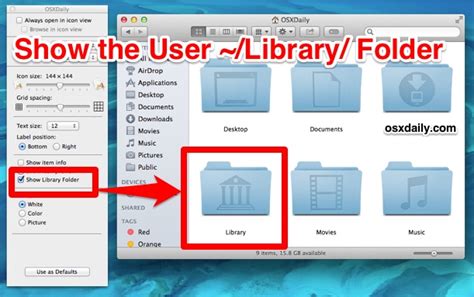 How To Show The User Library Folder In Os X Mavericks