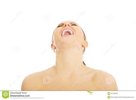 Nude Woman Screaming Out Loud Stock Image Image Of Isolated Sensual 47105109