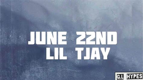 Lil Tjay June 22nd Official Music Video Lyrics Youtube