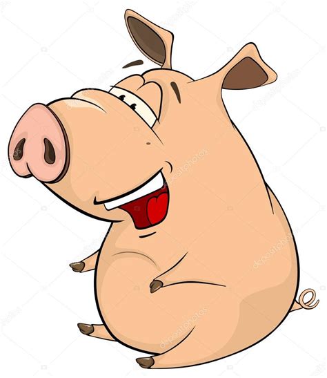 Cute Pig Cartoon Stock Vector Image By ©liusaart 63301027