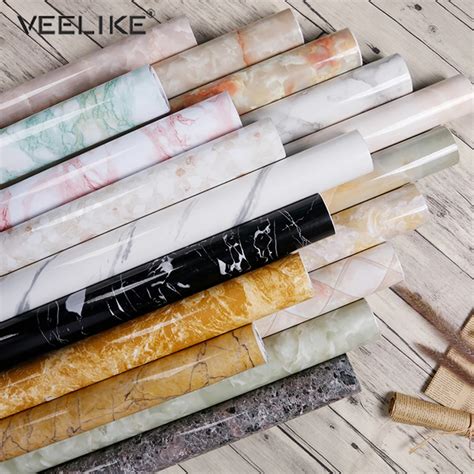 PVC Marble Waterproof Contact Paper Vinyl Self Adhesive Wallpaper