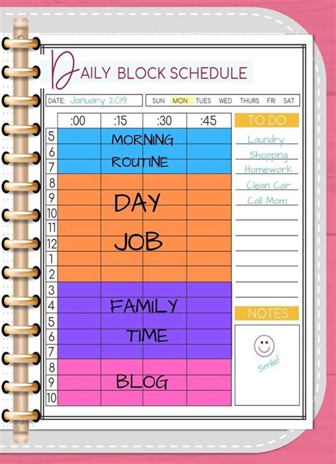 How To Do Weekly Block Scheduling Block Scheduling Time Blocking