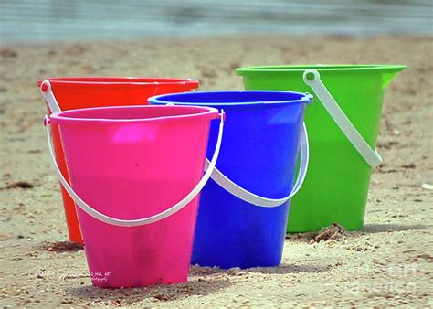 Beach Buckets At Woodneck Photograph By Robin Amaral Fine Art America