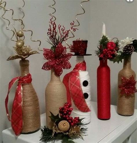 12 Ideas increíbles para reciclar y decorar botellas en navidad