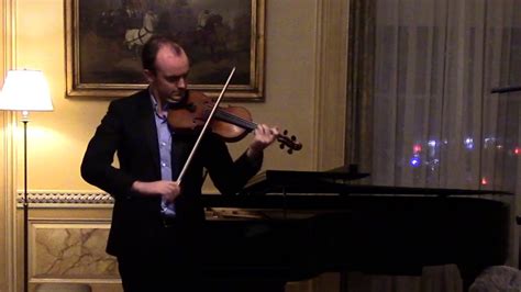 Benjamin Baker Violinist Ysaÿe Sonata No 4 Ii Sarabande Quasi Lento Youtube