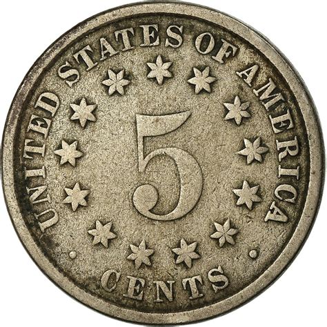 Five Cents 1883 Shield Nickel Coin From United States Online Coin Club