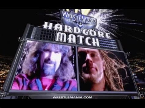 Edge Vs Mick Foley HARDCORE MATCH Wrestlemania YouTube