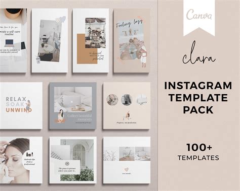 Instagram Template Canva Template Canva Instagram Post Etsy