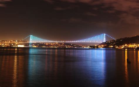 Istanbul Turkey City Sea Of Marmara Bridge Road Reflection Wallpaper