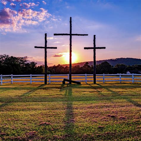 Old Wooden Crosses Sunset Photograph By Gregory Ballos Pixels