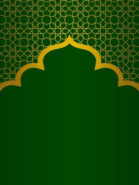 Premium Vector Islamic Pattern Dark Green Background Vector Illustration