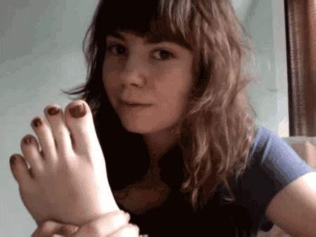 Pussy Eating Feet On Cock GIF