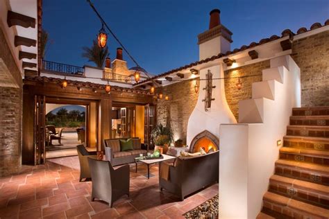 Cool home plans with dual master suites. Beautiful Spanish Hacienda Quinta Homes - House Plans | #117034