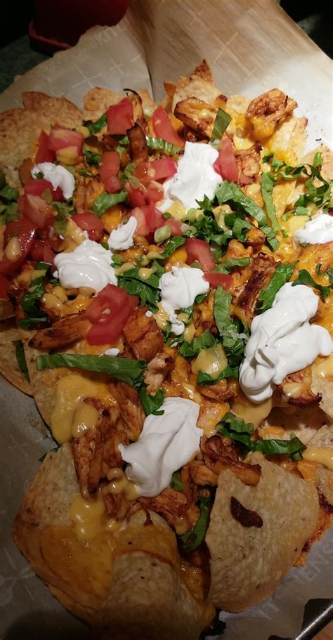 Maybe you would like to learn more about one of these? Chicken nachos with chicken, cheddar, cheese sauce ...