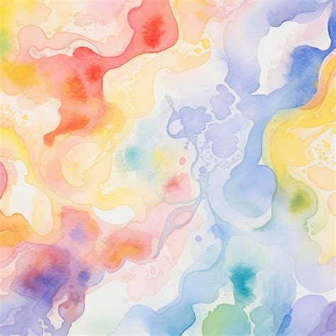 Premium Ai Image Whimsical Watercolor Harmony Soft Multicolors And