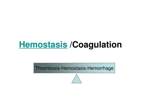 Ppt Hemostasis Coagulation Powerpoint Presentation Free Download