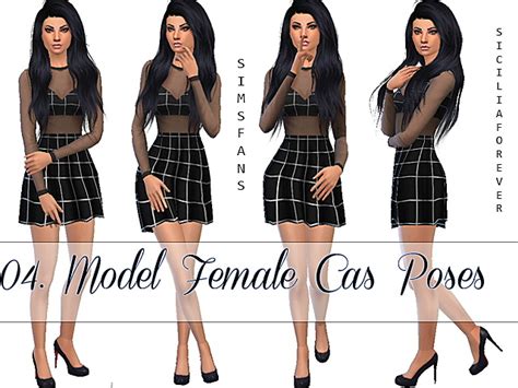 04 Model Female Cas Posesanimation By Siciliaforever At Sims Fans