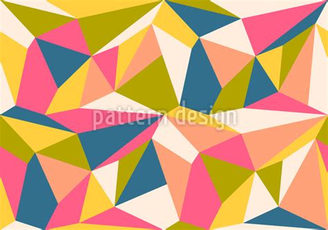 Colorful Polygons Seamless Vector Pattern Design