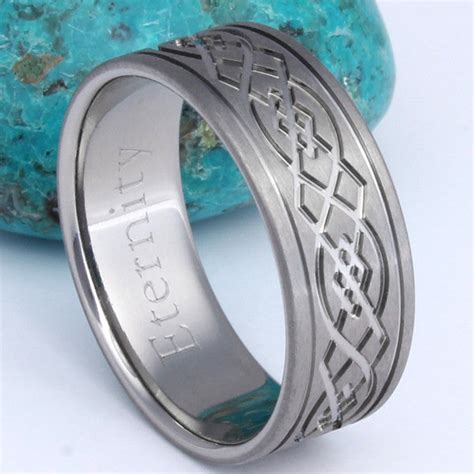 Titanium Irish Celtic Wedding Rings Ck52 Titanium Rings Studio