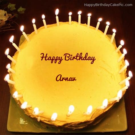 ️ Candles Birthday Cake For Arnav
