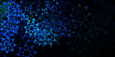 Dark Blue Vector Background With Polygonal Style 1829076 Vector Art At
