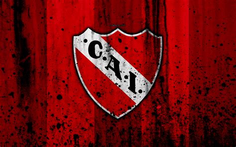 download wallpapers 4k fc independiente grunge superliga soccer argentina logo