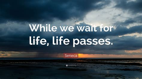 Seneca Quote While We Wait For Life Life Passes 24 Wallpapers