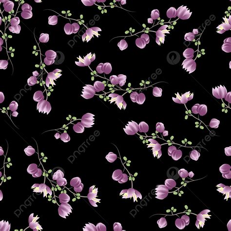 Small Floral Seamless Vector Design Images Purple Floral Seamless