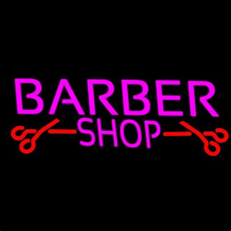 Custom Barber Shop With Scissor Neon Sign Usa Custom Neon Signs Shop