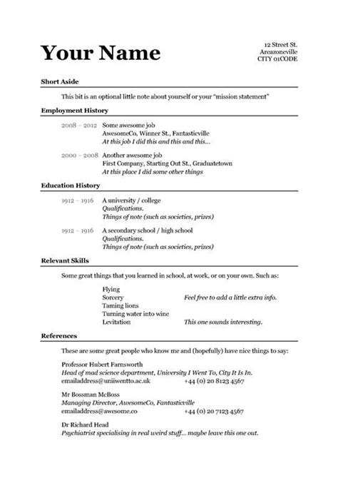 A simple resume template is a ready to use resume template which comes with a simple format and the content details. Easy And Free Resume Templates , #freeresumetemplates # ...