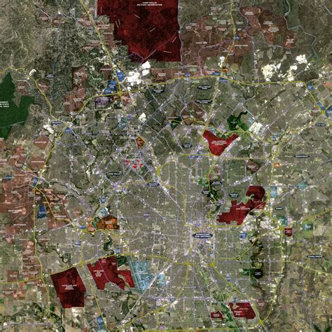 San Antonio Expanded Rolled Aerial Map Landiscor Real Estate Mapping