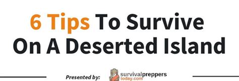 6 Tips How To Survive On A Deserted Island Infographic