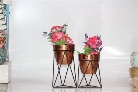 Round Table Top Planter Set Of 2 For Decoration At Rs 425piece In