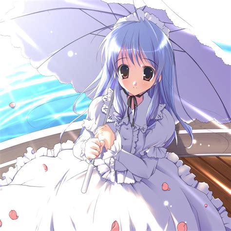 Miscellaneous Angel Umbrella Anime Purple Girl Ipad