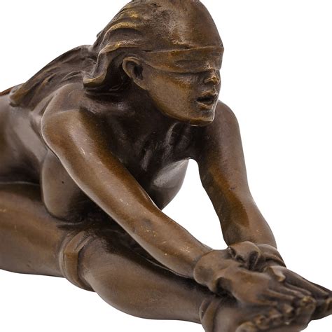Statue femme érotisme art de bronze sculpture figurine cm eBay