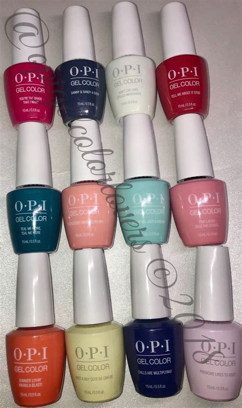 Grease Collection Summer 2018 Opi Gelcolor Lovers Opi Gel Nail