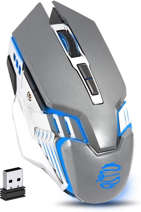 Bluetooth Mouse Rechargeable Wireless Gaming Mouse With Silent Keys