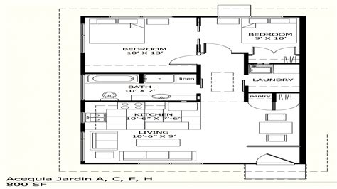 House Plans Under 800 Sq Ft Traditional House Plans 800