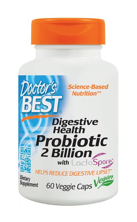 Doctors Best Digestive Health Probiotic 2 Billion With Lactospore Non