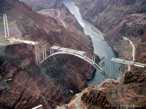 Hoover Dam Bypass Nevada Hoover Dam Bridge Bridge Construction