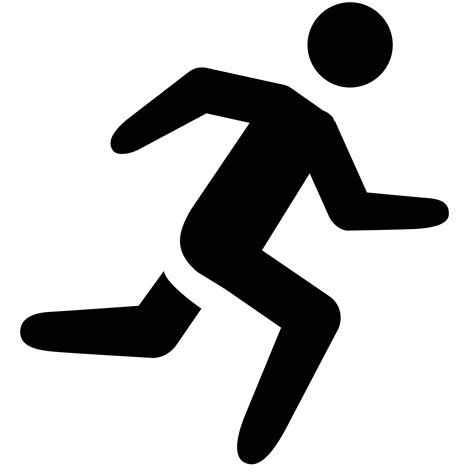 Clipart Running Man Icon